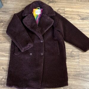 Apparis Deep Chocolate Brown Teddy Coat